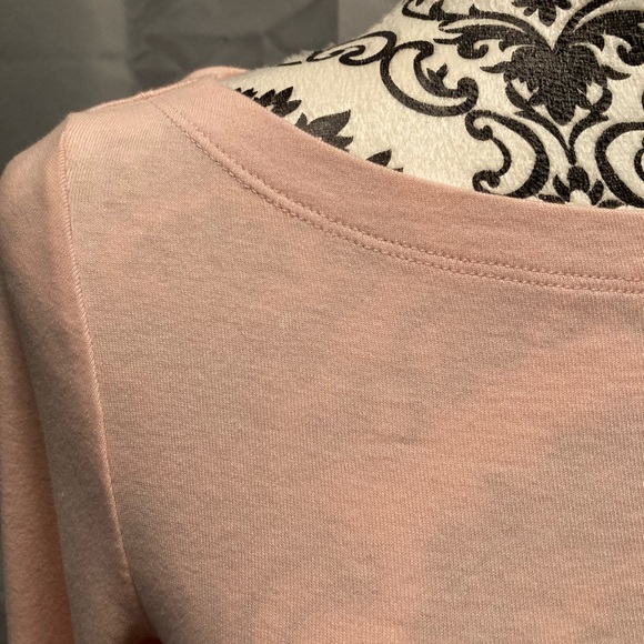 GAP Modern Boatneck T-Shirt Long Sleeve (S) Ballet Pink - Picture 2 of 11
